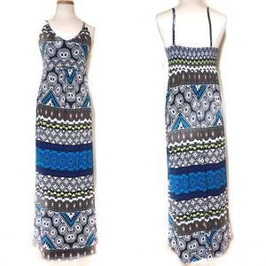 Old Navy Maternity Maxi Dress Black Pink Blue NWT